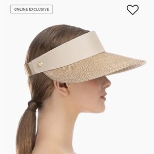 NWOT Eric Javits Champ II Visor - Gold/Sand